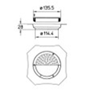 BLÜCHER RISTEINDSATS Ø114,4MM