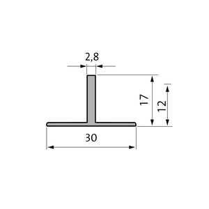 AVIATOR T PROFIL 17MM 220CM