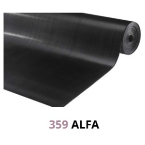 ALFA FINRIFLET GUMMI 3MM SORT