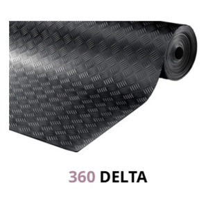 DELTA DØRKGUMMI 3MM SORT