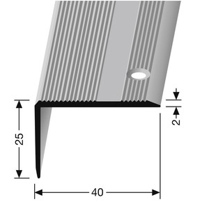 TRAPPEFORKANT 25X40MM MAT 228S