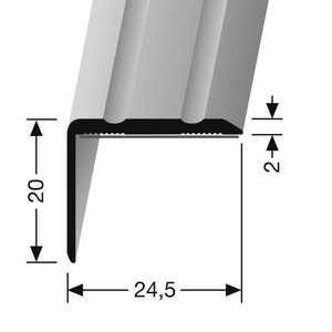 VINKEL SKINNE 20X24,5 235 MAT