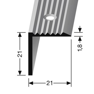 VINKEL SKINNE 21X21MM 526 MAT