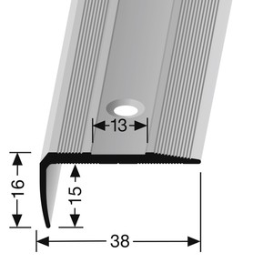 TRAPPEFORKANT INDL/13MM MAT711