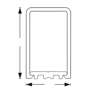 VÅDRUMSOPKANT M/BUNDSKINNE