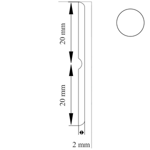 VINKELLISTE  AP-20/20 HVID