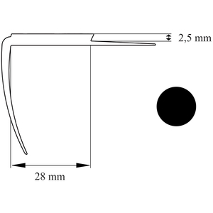 PRIMO TRAPPEFORKANT TK 47 SORT