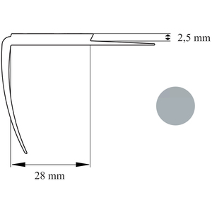 PRIMO TRAPPEFORKANT TK 47 GRÅ