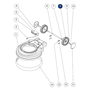 WOLFF HJUL TIL SLIBER Ø140 MM